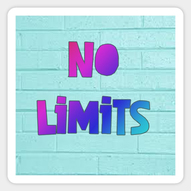 No Limits- Rainbow Sticker by StylishTayla